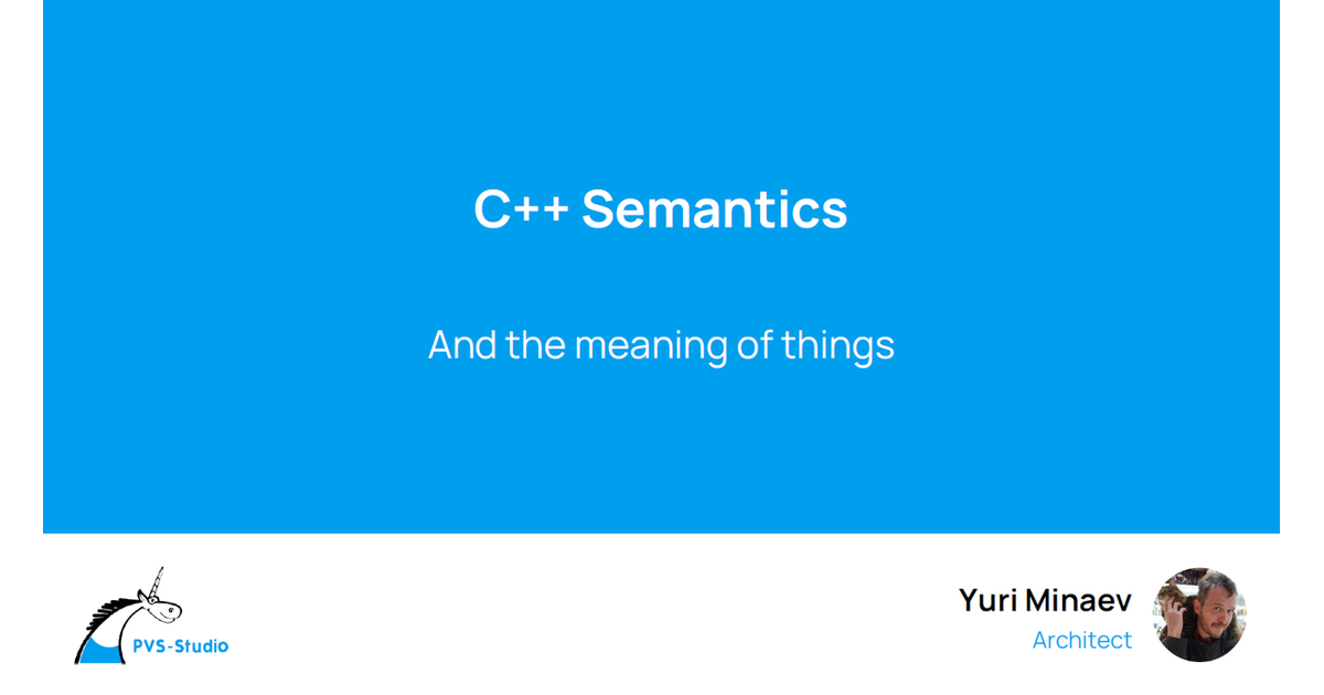 C++ Semantics