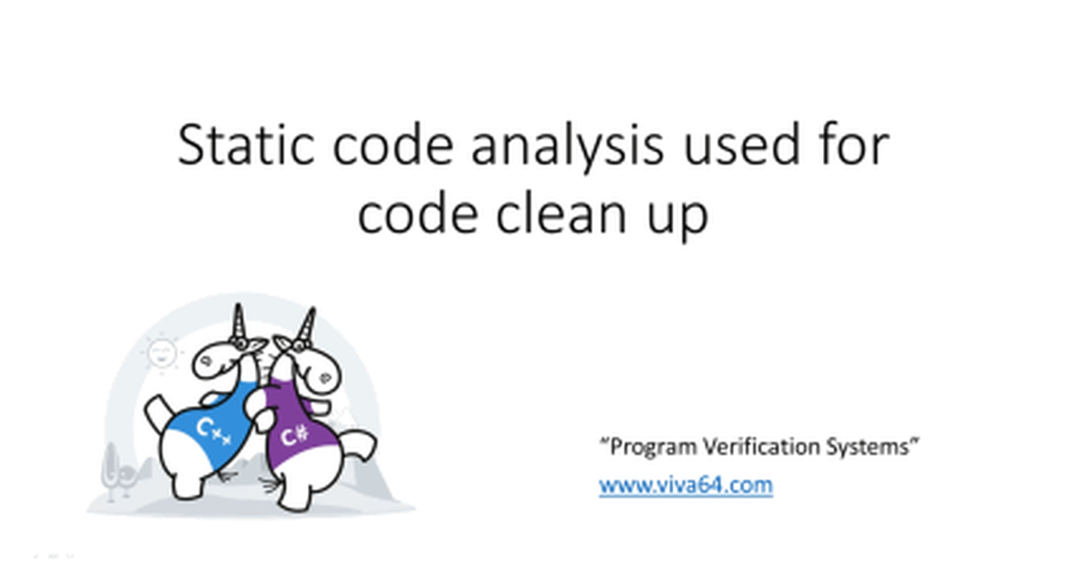 Videos about static code analysis